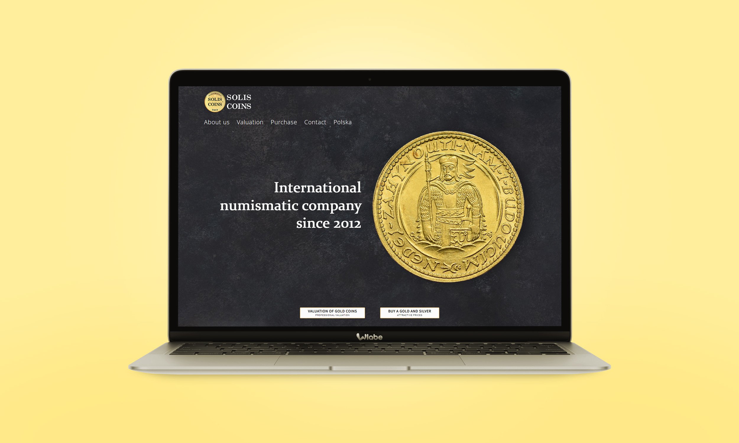 SolisCoins numismatic company website