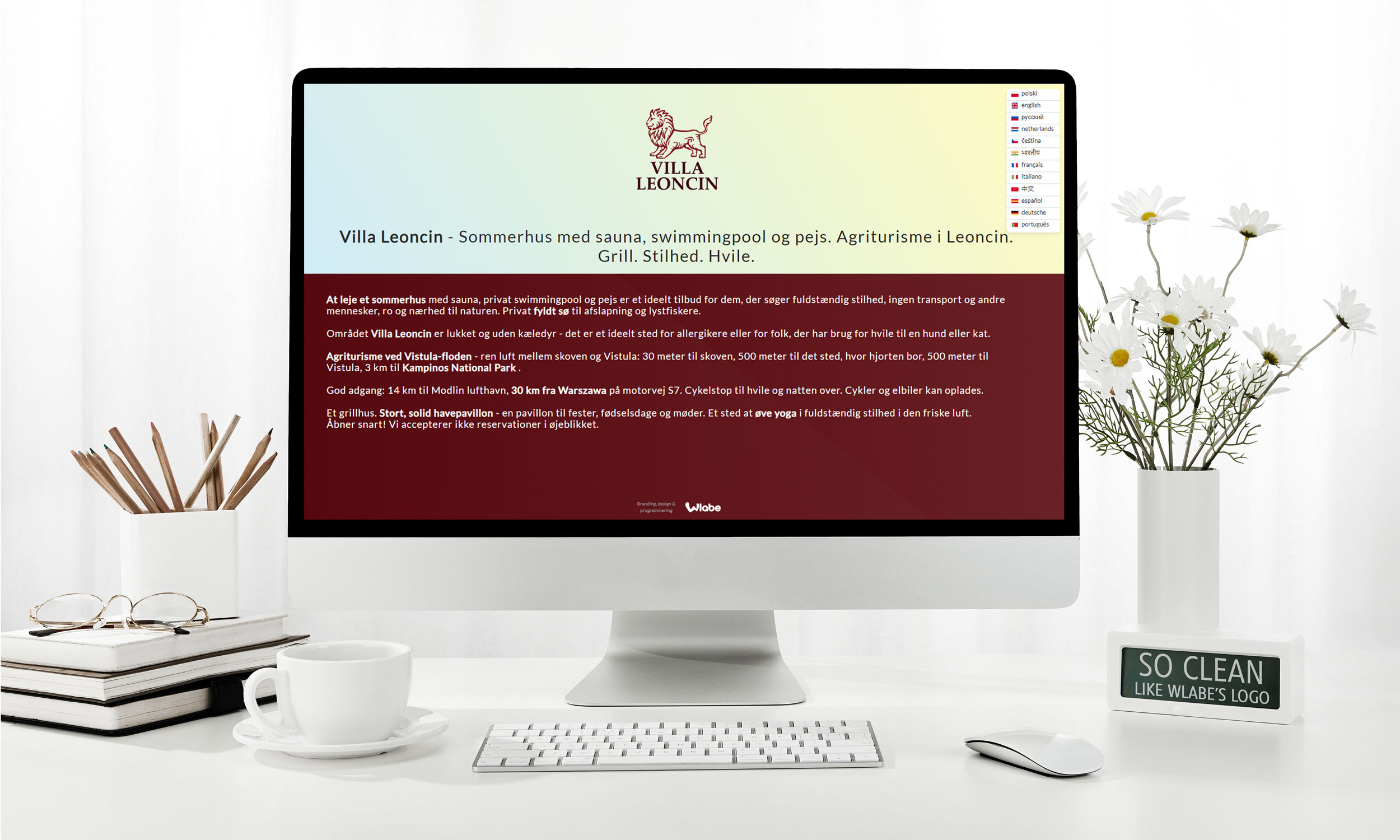Villa Leoncin website